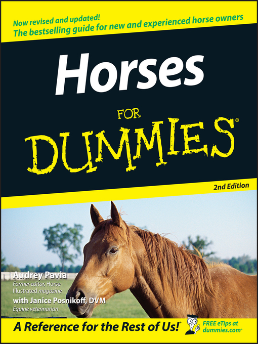 Title details for Horses For Dummies by Audrey Pavia - Available